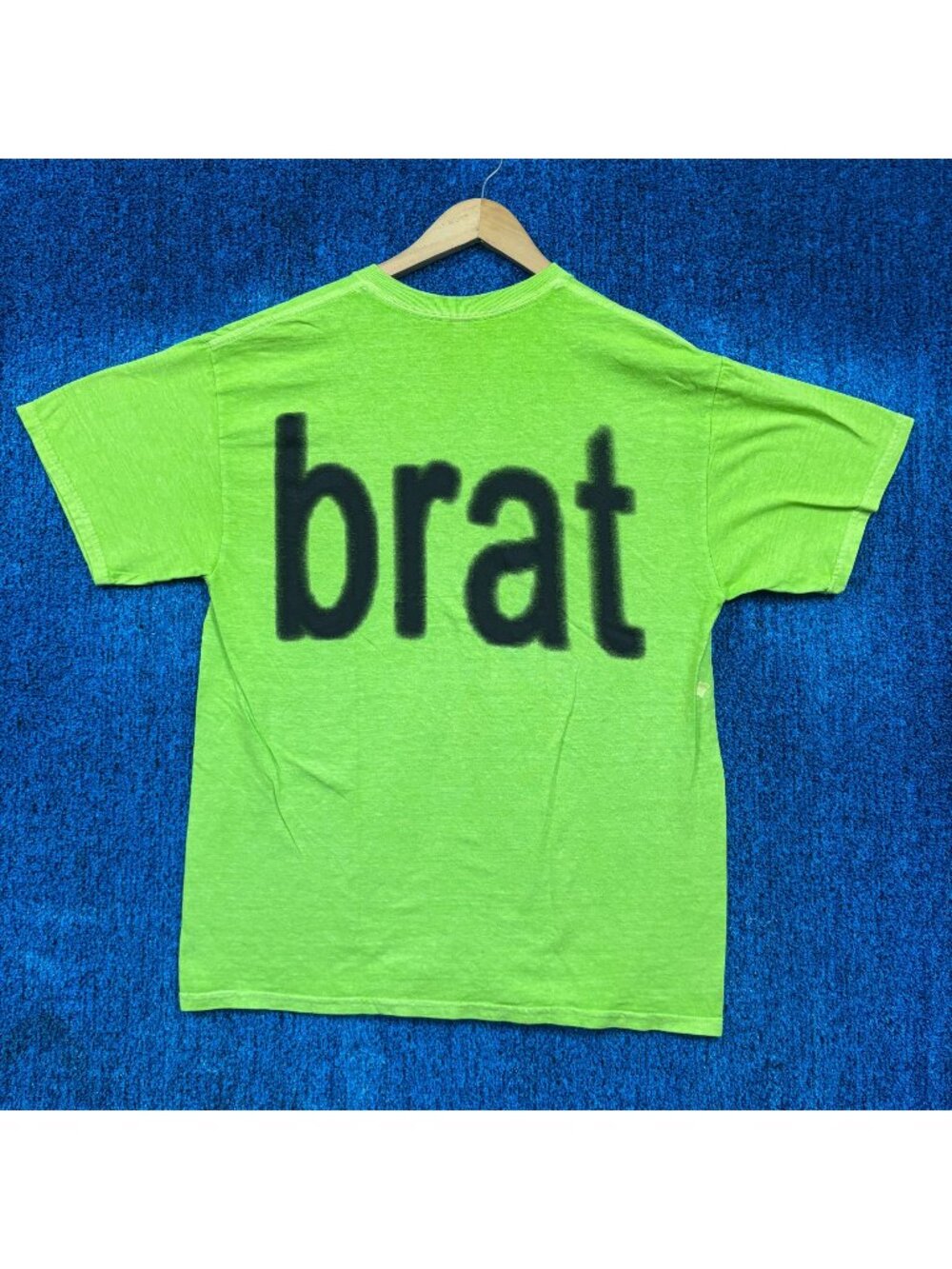 Charlixcx brat Spell Out Oversized Electro-Dance Pop Tee M